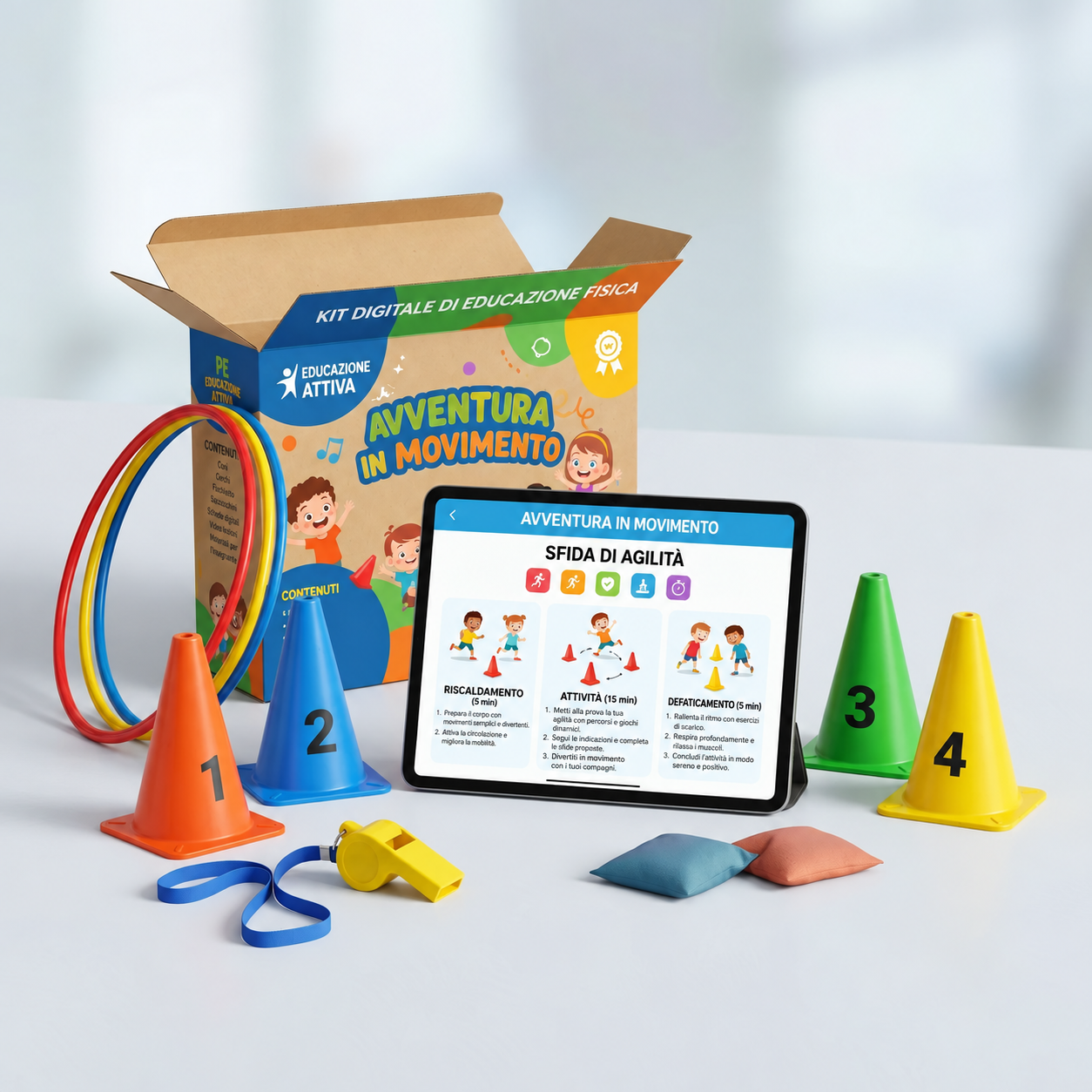 Kit digitale di educazione fisica in italiano